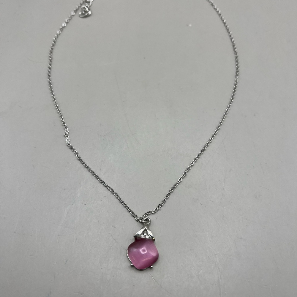 Stunning Elegant Pink Pendant Necklace -Elegant Everyday Jewelry - Picture 2 of 5